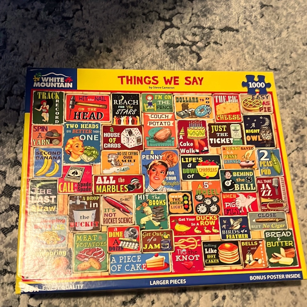 Puzzle 1000 pieces
